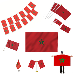 Produits Phares pour Supporters de Football Marocains Logo Personnalisé Marchandises Souvenirs Supporters Marocains Maillot et <span class=keywords><strong>Drapeau</strong></span> du Maroc - Product Image 4
