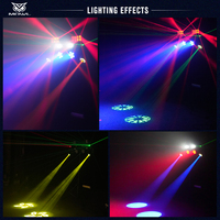 Éclairage de scène DJ Party Disco Bar 5-en-1 DMX512 LED Moving Head Strobe Par Beam Butterfly Laser Effect Light avec trépied