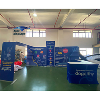 Offre Spéciale : Stand d'Exposition Portable 6x3m pour Salon Professionnel, Publicitaire, Facile à Monter, avec Étagères et Toile de Fond en Tissu