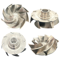 Services de fraisage CNC personnalisés : Hélices aquatiques en laiton et acier inoxydable 316Ti, roues de travail, hélices CNC 5 axes