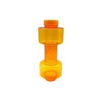 Botol Air Plastik Portabel Bentuk Dumbbell 550ml, Harga Pabrik, Ramah Lingkungan, Aman untuk Makanan, Isolasi Termal, untuk Olahraga Luar Ruangan