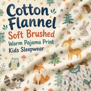 100% Baumwollflanell Digital Bedruckter Stoff für Mädchen Kinder Pyjamas 160GSM Weicher Gebürsteter Umweltfreundlicher Stoff Großhandelslieferant - Product Image 1