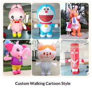 Modèle <span class=keywords><strong>gonflable</strong></span> de personnage de dessin animé ambulant, figurine portée par un humain pour événements d'entreprise et publicité - Product Image 6