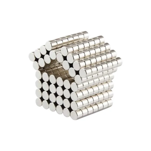 Tamaño personalizado Super fuerte NdFeB neodimio hierro imán botón disco Industrial imán doblado disponible - Product Image 6