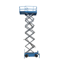 Plateforme élévatrice mobile électrique UNW certifiée CE ISO, capacité de charge 500-2000 kg, hauteur de travail 6-16 m pour entrepôt