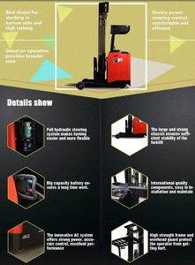 <span class=keywords><strong>Camion</strong></span> électrique capacité de 1,5 tonne alimenté en courant alternatif chariot élévateur à fourche conteneur gerbeur à batterie électrique CQD15S - Product Image 3