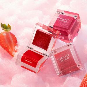 Plastic Lip Balm Container Packaging Custom logo <b>Blush</b> Packaging Crystal square Solid Balm Container - Product Image 1