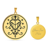 HLSS059 Amulette erzulie Ezili Freda Voodoo Loa Veve symbole Talisman bijoux en acier inoxydable marquage Laser pendentif collier