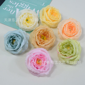 Roses artificielles Dongchen Crafts, fleurs en soie de 10 cm, décoration de mariage, décoration de la maison - Product Image 3