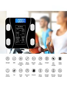 Báscula Digital para el Cuerpo, Cuadrada, hasta 180 Kg, Báscula de Grasa Corporal - Product Image 5