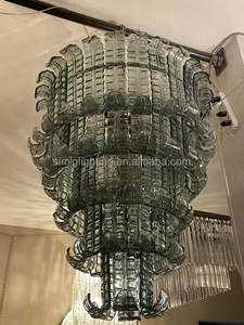 Simig Lighting <span class=keywords><strong>Lustre</strong></span> moderne en feuille de <span class=keywords><strong>palmier</strong></span> de Murano au design italien dans une suspension en cristal de verre de Murano pour chambre à coucher - Product Image 4