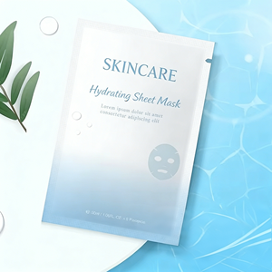 Custom High Quality 3 <b>Side</b> Seal <b>Bag</b> Facial Cleanser Facial Sheet Mask Design Tear Notch <b>Small</b> Heat Seal Packaging Pouch - Product Image 4