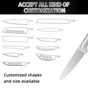 Stainless Steel Plastic <b>Kitchen</b> Utility <b>Knife</b> Ultra <b>Sharp</b> Multi-Purpose Fruit <b>Knife</b> Ambidextrous Brushed Finish OEM/ODM - Product Image 4