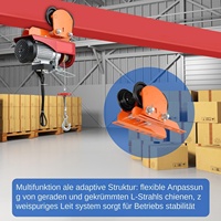 Grúa Eléctrica Generisch con Carro Elevador, Alta Capacidad de Carga, Sistema Manual, Duradera, de Uso Pesado, Fabricada en China para Construcción