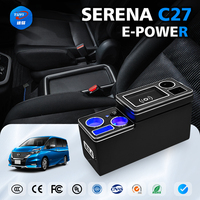 Boîte d'accoudoir ergonomique économique avec rangement supplémentaire pour Nissan Serena E-power C27