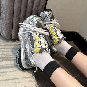 Custom Mesh Sneakers Sport Women Running Shoes Ladies Chunky Platform Sneakers Luxury Fashion Custom Made <strong>Trainers</strong> - Product Image 3