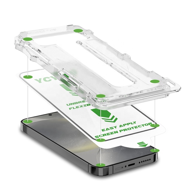 Full Cover Tempered Glass Screen Protector for iphone 12 13 14 15 16 17 Pro Max Plus with Easy Installation Kit Tool