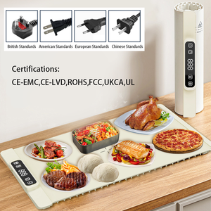 En stock – Tapis chauffant électrique pliable en silicone H4 de 80*38 cm pour aliments, plateau chauffant intelligent, plaque en silicone, tapis de table - Product Image 1