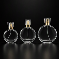 Flacon vaporisateur de parfum en verre rechargeable vide de 30 ml, 50 ml, 100 ml avec pulvérisateur doré pour huile parfumée et parfum
