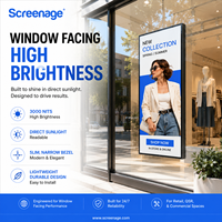 Quiosco de pantalla publicitaria de doble cara con  2G 4K Unidad de visualización de señalización digital de grado comercial