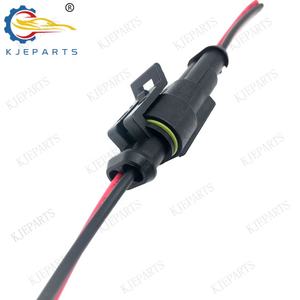 HID 2ピン男性から女性コネクタへの防水ケーブルAMPプラグソケット付きトヨタハーネス用 - Product Image 4