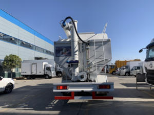 Camión de Alimentación Hidráulico de Eje Único de 18 CBM para Transporte de Alimento para Pollos, Camiones de Alimento a Granel con Descarga por Tornillo para Granjas Avícolas - Product Image 6
