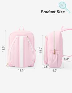 <span class=keywords><strong>Mochila</strong></span> de Tenis Acolchada Grande con Logotipo Personalizado al por Mayor, con Compartimento Ventilado para Zapatos, Soporte Doble para Raquetas, Bolsa Deportiva para <span class=keywords><strong>Hombre</strong></span> y Mujer - Product Image 5