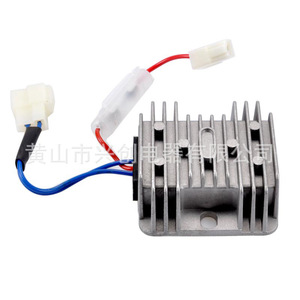 ตัวควบคุมแรงดันไฟฟ้าแบบเรียงกระแส ระยะห่างรู 6.5 ซม. สำหรับเครื่องพรวนดิน อะไหล่เครื่องกำเนิดไฟฟ้า วัสดุอะลูมิเนียม - Product Image 2