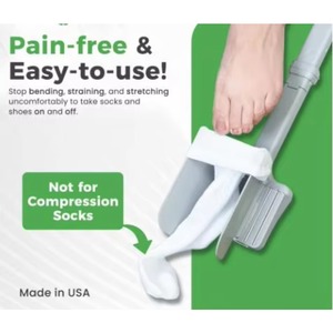OLF Fabric Sock Aid Sock Wearing Helper For Elderly Assistant Tool Washable Fabric Sock Aid - Product Image 2