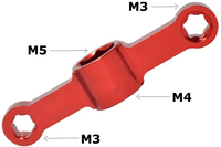 Clé à dégagement rapide en aluminium pour moteur, outil pour écrous hexagonaux M3 M4 M5 pour drone de course RC FPV UVA