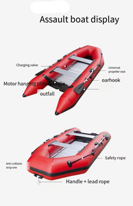 Bote Deportivo Inflable con Fondo de Aluminio de 0.9/1.2 mm de Grosor, Bote de Remo de Goma con Material de PVC B330 B330 - Product Image 2