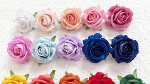 수제 인공 꽃 장미 다양한 색상 방수 경량 모던 디자인 방 장식 새해 행사용 - Product Image 6