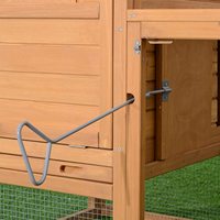 [En stock] Poulailler en bois TIANYI 75 pouces avec enclos extérieur et nichoir