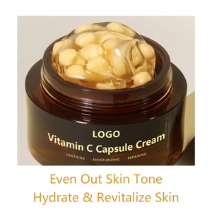 Crema de Vitamina C en Cápsulas con Etiqueta Personalizada: Crema Facial Calmante, Reparadora e Hidratante para Nutrir la Piel - Product Image 2