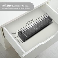 Plastifieuse à pochettes chaude et froide Quanheng QH399 pour usage scolaire/bureau avec pochettes A3/A4/A5/A6, portable