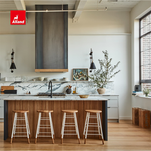 ตู้เกาะอัจฉริยะแบบบางแคบบางเคลือบสีขาวลูกปัดแผงหินอ่อนเคลือบเงา - Product Image 4