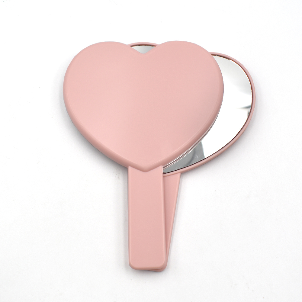heart shape makeup mirror