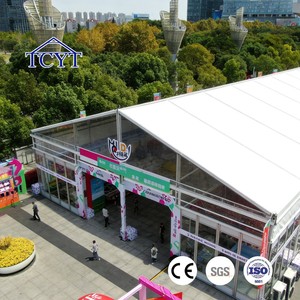 เต็นท์จัดงานแสดงสินค้าขนาดใหญ่ วัสดุอลูมิเนียมอัลลอยด์แบบกำหนดเองได้ ลดราคาพิเศษ สำหรับ 100 ถึง 500 <span class=keywords><strong>คน</strong></span> - Product Image 1