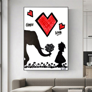<span class=keywords><strong>Banksy</strong></span> Art Graffiti pittura su tela poster e stampe pittura murale <span class=keywords><strong>di</strong></span> strada - Product Image 4
