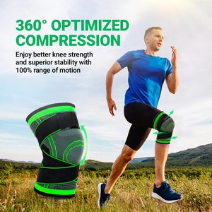 Ginocchiere a Compressione per Corsa e <span class=keywords><strong>Pallavolo</strong></span>, Supporto per Ginocchio con Cinghie Regolabili Rimovibili - Product Image 6