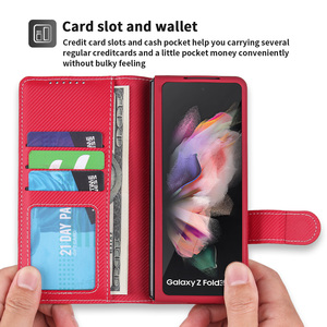 Étui portefeuille multifonctionnel en cuir PU avec fente pour carte <span class=keywords><strong>S</strong></span> <span class=keywords><strong>Pen</strong></span> Bag Protection complète pour Samsung <span class=keywords><strong>Z</strong></span> <span class=keywords><strong>Fold</strong></span> 7 6 5 <span class=keywords><strong>4</strong></span> 3 Cover - Product Image 4