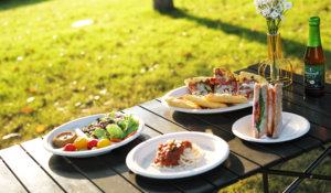 Vaisselle jetable écologique pour fête de <span class=keywords><strong>camping</strong></span> pour enfants, assiettes rondes en bagasse de 8 pouces - Product Image 5
