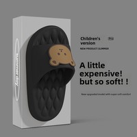 Sandales d'été ouvertes pour enfants, motif ours, semelle EVA respirante, imperméable et antidérapante, pour garçons et filles, modèle parent-enfant, vente en gros