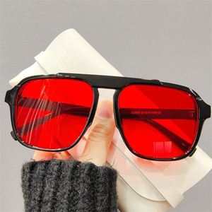 Gafas de Sol Deportivas con Logotipo Personalizado, Montura Grande de Plástico, Protección UV400, Estilo Piloto, Tamaño Grande para Hombre y Mujer, Moda 2025 - Product Image 3