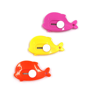 Cortador de papel pequeño y colorido, desempaquetador portátil para entregas rápidas, cuchillo para papel pintado de oficina y estudiantes, mini cortador de película plástica - Product Image 5