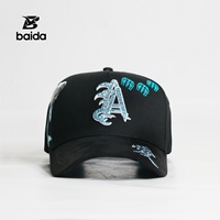 Gorras Personalizadas con tu Logotipo, Gorra de Béisbol de Gamuza Estilo Deportivo Dobby con Bordado de Ballena y Detalles de Pedrería