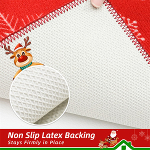 Lavable a máquina <span class=keywords><strong>Navidad</strong></span> Dector Santa Claus cocina corredor y esteras juegos antideslizante más largo cocina piso Mat - Product Image 4