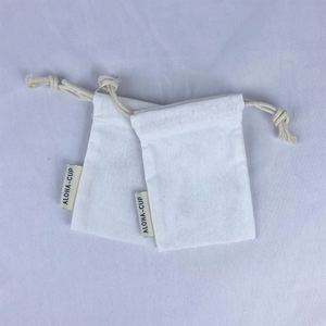 Customizable Organic Cotton <b>Drawstring</b> Bags Recyclable Biodegradable Eco-Friendly Storage <b>Pouch</b> for Dust Wholesale - Product Image 1