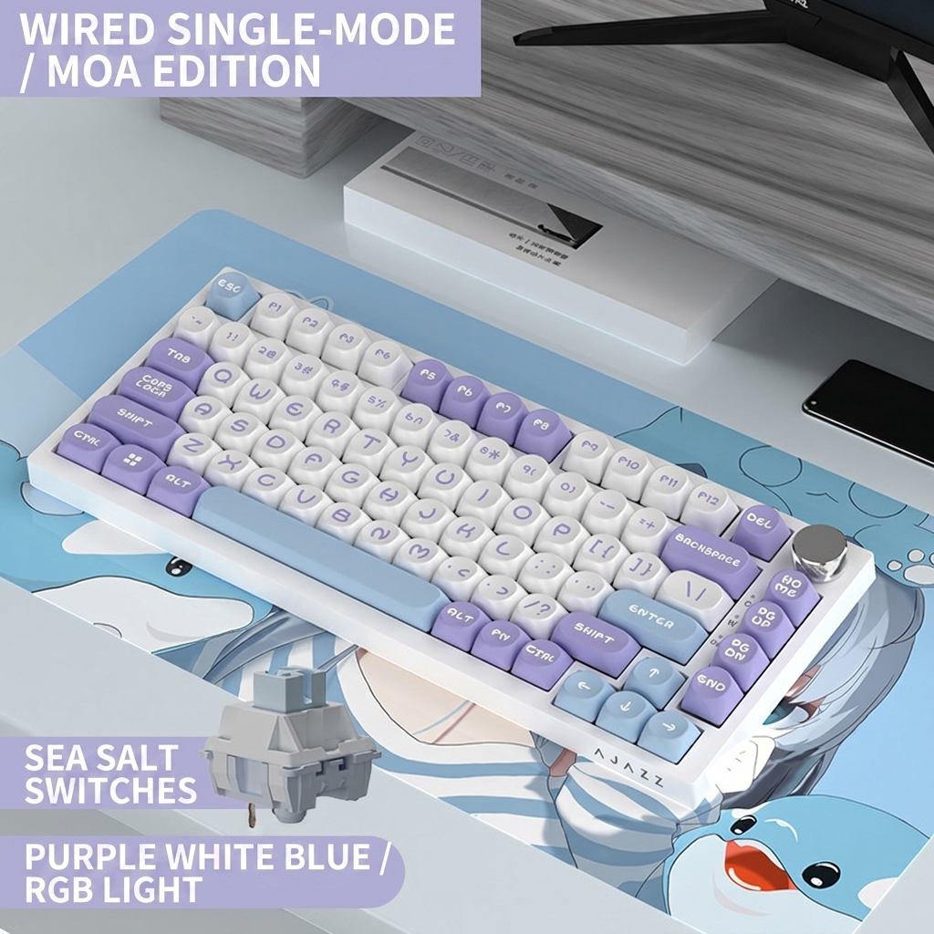 Ak820 sea salt switch  purple white blue rgb diy
