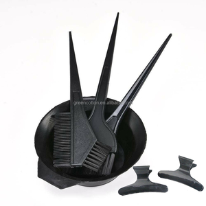 Biểu Tượng Tùy Chỉnh 6Pcs Nhựa Màu Đen Thuốc Nhuộm Tóc Bàn Chải Và Bát Thiết Lập Thuốc Nhuộm Tóc Màu Nhuộm Tóc Kết Hợp Bàn Chải Salon Tóc Công Cụ Thiết Lập - Product Image 4